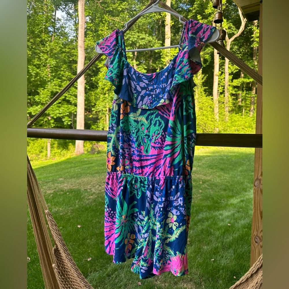 Lily Pulitzer tropical print romper